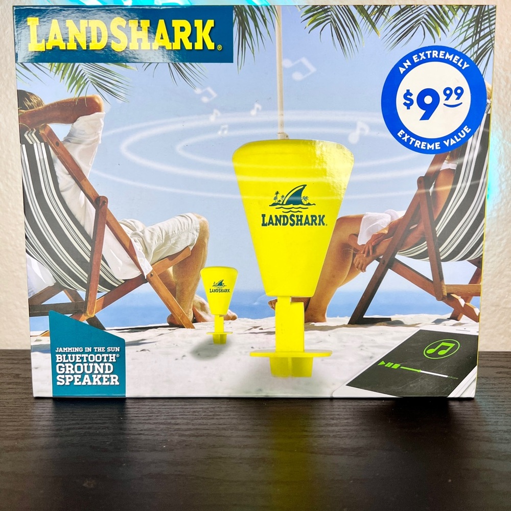 LandShark Water Resistant Bluetooth Ground Beach Speakers Bundle (2)